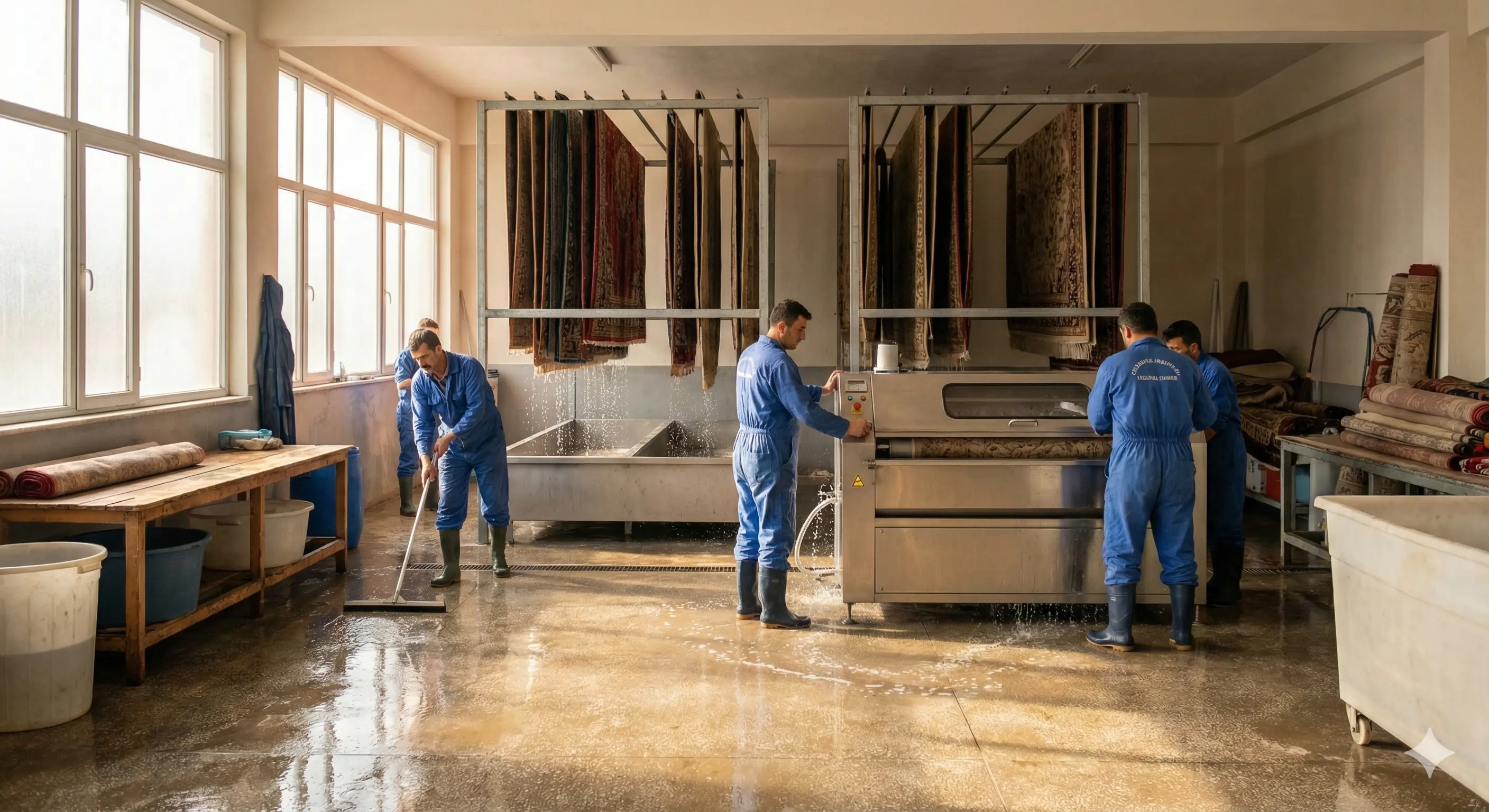 Profesyonel Halı Yıkama Tesisi - Modern Halı ve Koltuk Yıkama İzmir